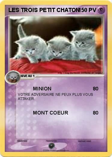 Pokemon LES TROIS PETIT CHATON
