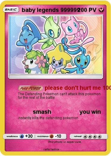 Pokemon baby legends 999999