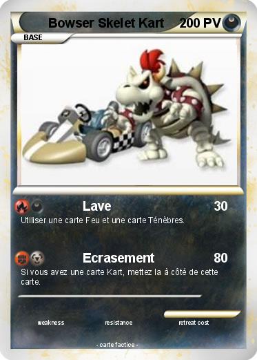 Pokemon Bowser Skelet Kart