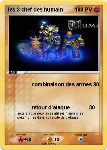 Pokemon les 3 chef des humain