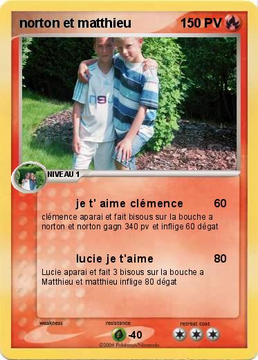 Pokemon norton et matthieu