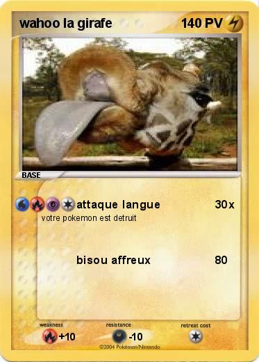 Pokemon wahoo la girafe