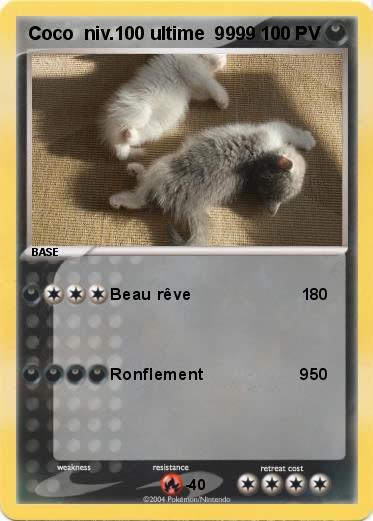 Pokemon Coco  niv.100 ultime  9999