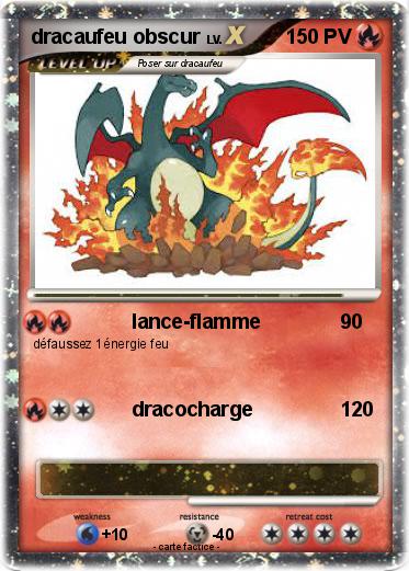 Pokemon dracaufeu obscur