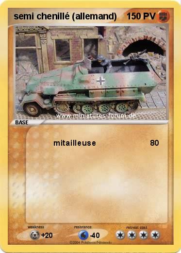 Pokemon semi chenillé (allemand)