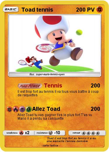 Pokemon Toad tennis