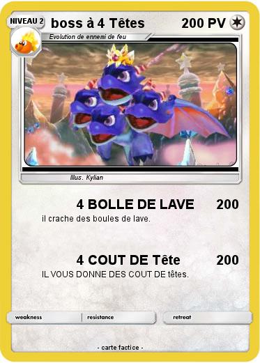 Pokemon boss à 4 Têtes