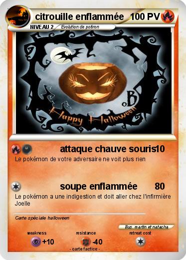 Pokemon citrouille enflammée