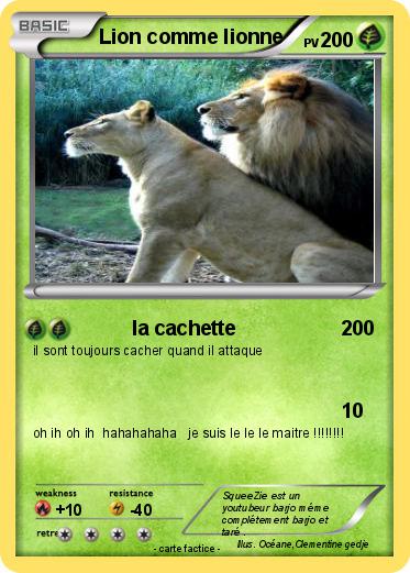 Pokemon Lion comme lionne