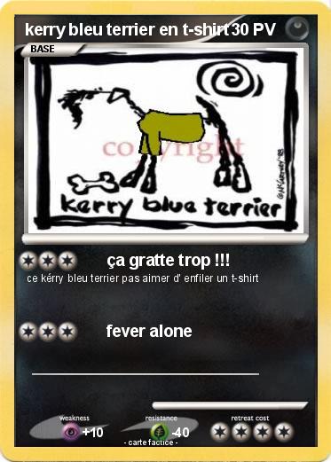 Pokemon kerry bleu terrier en t-shirt