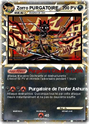 Pokemon Zorro PURGATOIRE