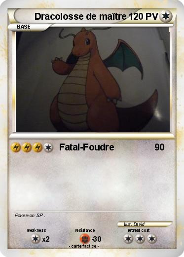 Pokemon Dracolosse de maître