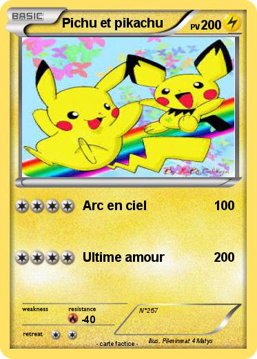 Pokemon Pichu et pikachu