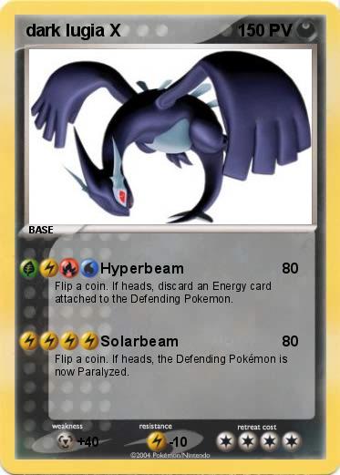 Pokemon dark lugia X