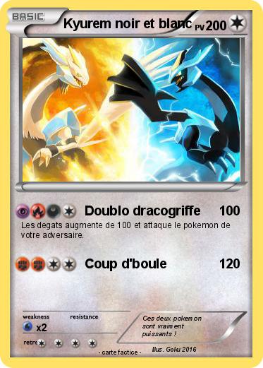 Pokemon Kyurem noir et blanc