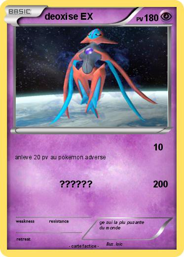 Pokemon deoxise EX