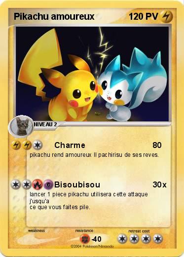 Pokemon Pikachu amoureux