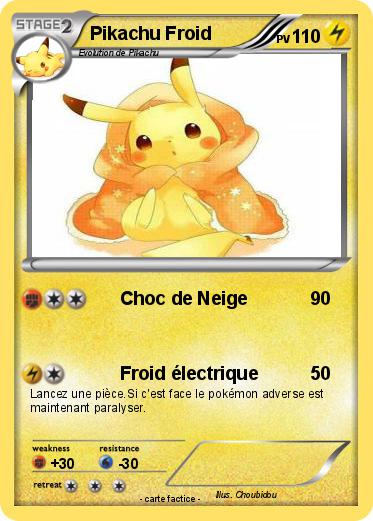 Pokemon Pikachu Froid