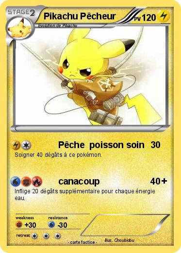Pokemon Pikachu Pêcheur