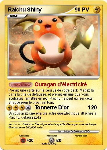 Pokemon Raichu Shiny