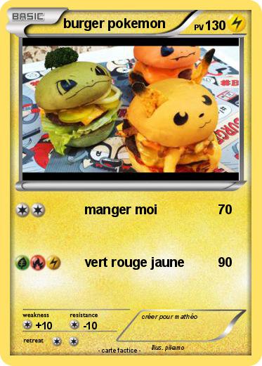 Pokemon burger pokemon