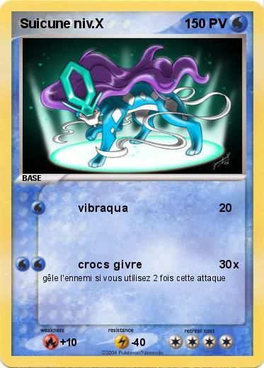 Pokemon Suicune niv.X
