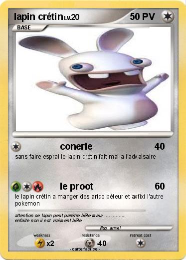 Pokemon lapin crétin