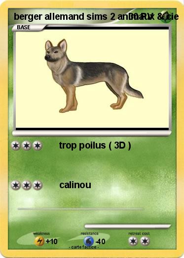 Pokemon berger allemand sims 2 animaux & cie