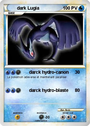 Pokemon dark Lugia