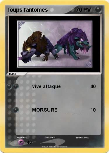 Pokemon loups fantomes