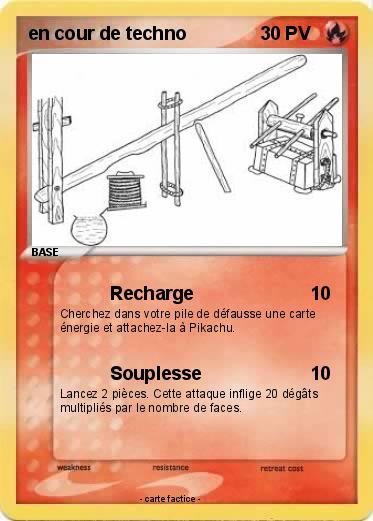 Pokemon en cour de techno