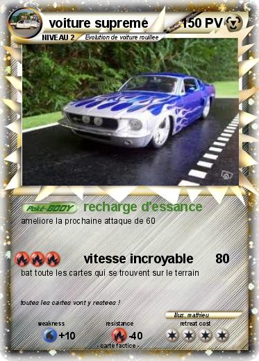 Pokemon voiture supreme