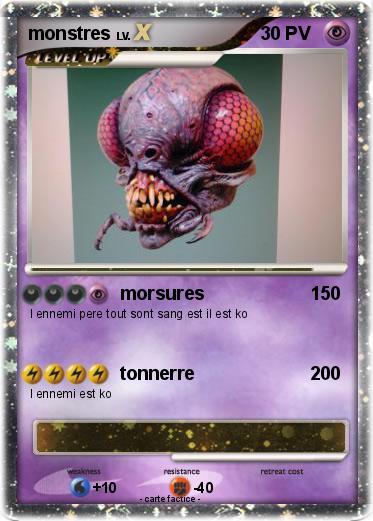 Pokemon monstres