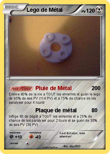 Pokemon Lego de Métal