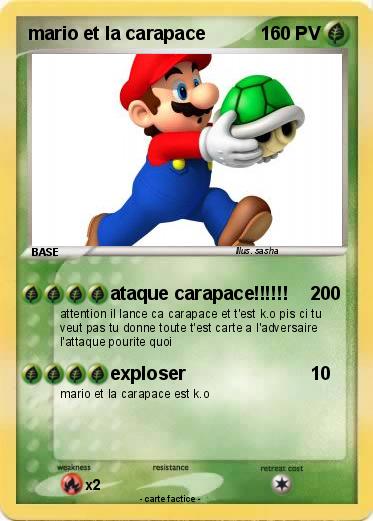 Pokemon mario et la carapace