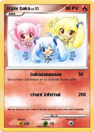 Pokemon triple baka