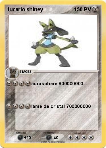 Pokemon lucario shiney