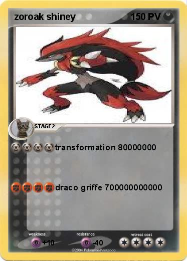 Pokemon zoroak shiney