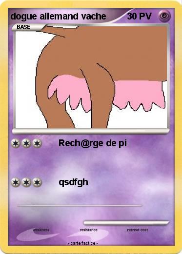 Pokemon dogue allemand vache