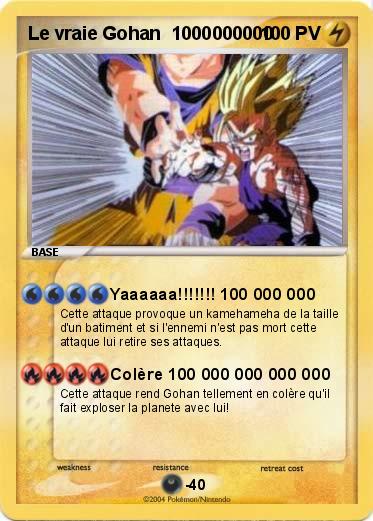 Pokemon Le vraie Gohan  1000000000
