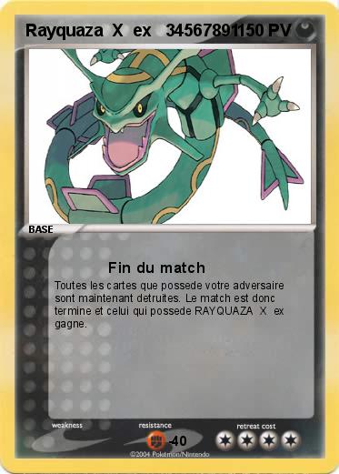 Pokemon Rayquaza  X  ex   34567891