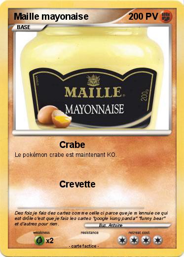 Pokemon Maille mayonaise