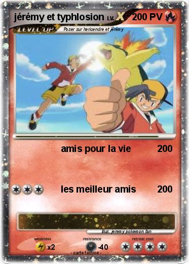 Pokemon jérémy et typhlosion