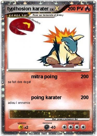 Pokemon typlhosion karater