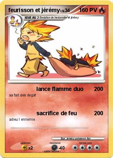 Pokemon feurisson et jérémy