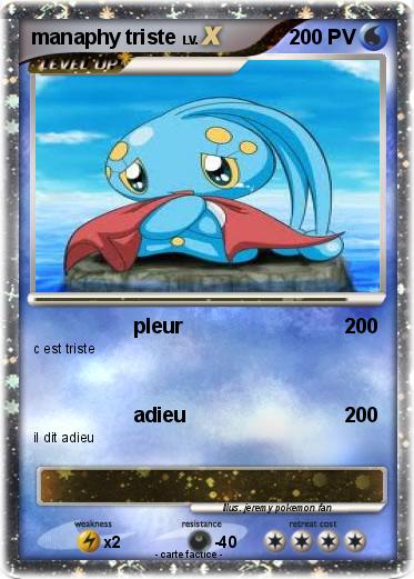 Pokemon manaphy triste