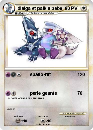 Pokemon dialga et palkia bebe