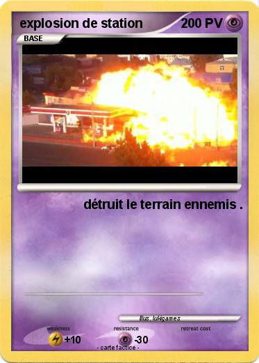 Pokemon explosion de station