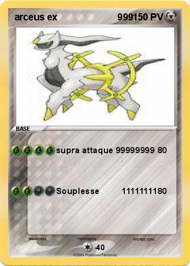Pokemon arceus ex                       999