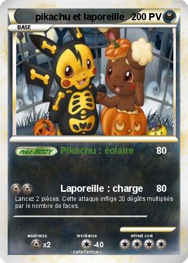 Pokemon pikachu et laporeille